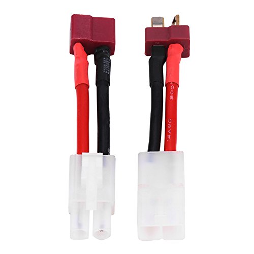 Dilwe 2Pcs T Plug Wire, 14 AWG Cable Hembra/Macho a Macho/Hembra Cable Adaptador