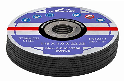Discos de Corte Profesionales │ 20 piezas │ Ø 115 mm, 1 mm de grosor │ para amoladoras flexibles, de separación │ Inox │ Disoc de Corte │ Discos Flexibles Discos de Corte Profesionales │ 20 piezas │ Ø 115 mm, 1 mm de grosor │ para amoladoras flexibles, de separación │ Inox │ Disoc de Corte │ Discos Flexibles