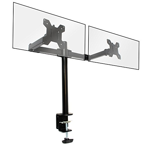 Dual Monitor Bracket For 13-27" Double Arm PC Screen Mount Desk Stand M&W