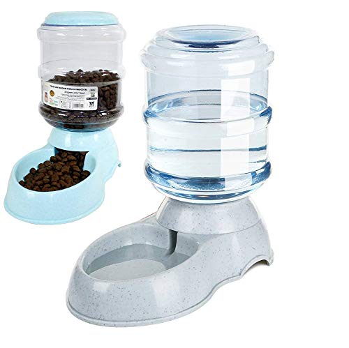 DZL- Dispensador de Agua Automático para Mascotas de Gatos/Perros 3.5L x 2 Piezas Dispensador Comida y Agua de Perros (Bebedero+Comedero) DZL- Dispensador de Agua Automático para Mascotas de Gatos/Perros 3.5L x 2 Piezas Dispensador Comida y Agua de Perros (Bebedero+Comedero)