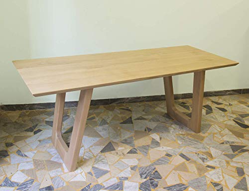Ebanisteria Gambella - Mesa de comedor moderna en madera de castaño