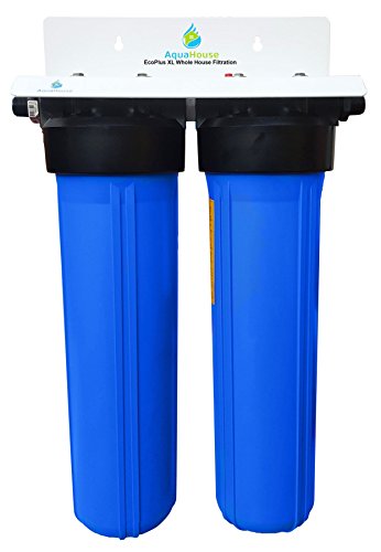 EcoPlus XL Sistema de filtro de agua de la casa entera y suavizador de agua libre de sal, probado 99,6% eficaz de la prevención de la escala