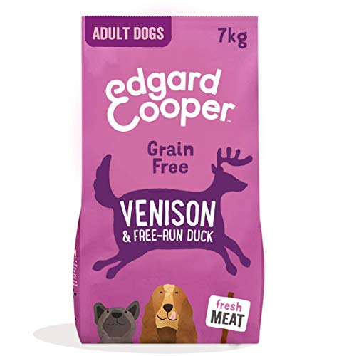 Edgard & Cooper pienso para Perros Adultos sin Cereales, Natural con Venado y Pato Frescos, 7kg. Comida Premium balanceada sin harinas de Carne ni Carnes sobreprocesadas, cocinada a Baja Temperatura Edgard & Cooper pienso para Perros Adultos sin Cereales, Natural con Venado y Pato Frescos, 7kg. Comida Premium balanceada sin harinas de Carne ni Carnes sobreprocesadas, cocinada a Baja Temperatura