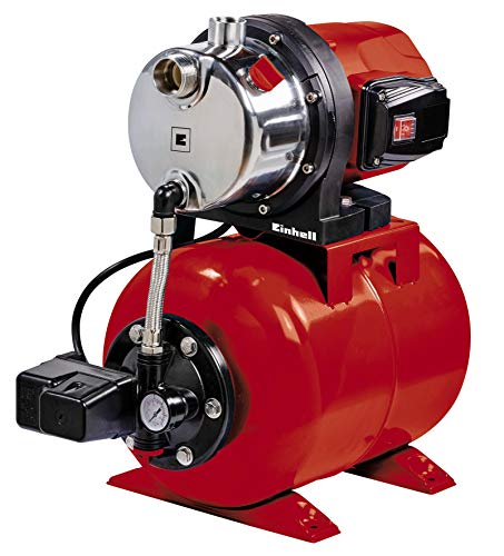 Einhell Casa Agua GC de red WW 1046 N (1050 W, 4600 L/h max. caudal, Max. Impresión de extracción 4,8 bares de presión de, interruptor, manómetro, depósito de 20 L)