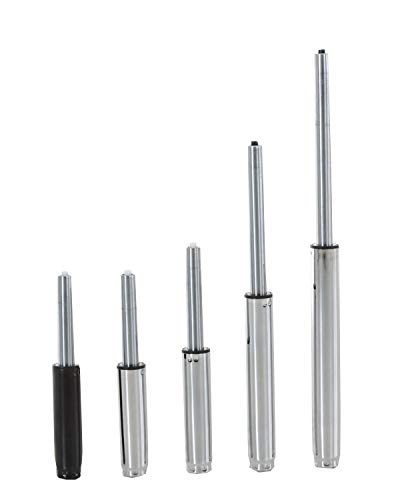 Elevador de Gas para Sillas de Oficina | Resorte de Gas Metálico Compatible con Diferentes Modelos | Pistón de Gas Universal I, Color:cromado, Tamaño:120 mm Elevador de Gas para Sillas de Oficina | Resorte de Gas Metálico Compatible con Diferentes Modelos | Pistón de Gas Universal I, Color:cromado, Tamaño:120 mm