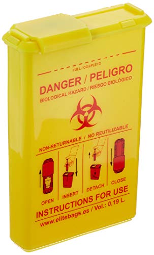 Elite Bags QVM-00077/02 - Combio's contenedor material biocontaminado de bolsillo amarillo