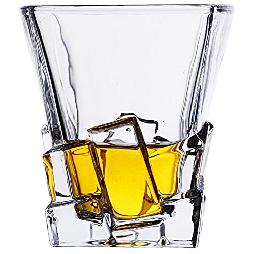 ESTK Vasos De Whisky A La Moda Vasos Únicos De Cristal De Borbón De Imitación De Brandy Vasos Para Beber Vaso Vaso - #28（320ml）