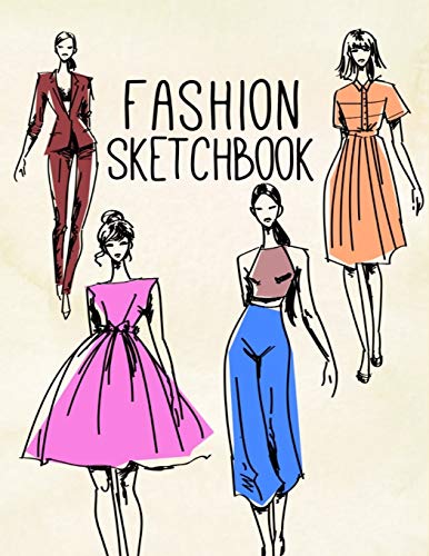 Fashion Sketchbook: Fashion Design Sketch Book with Silhouette Figure Templates (Divas)