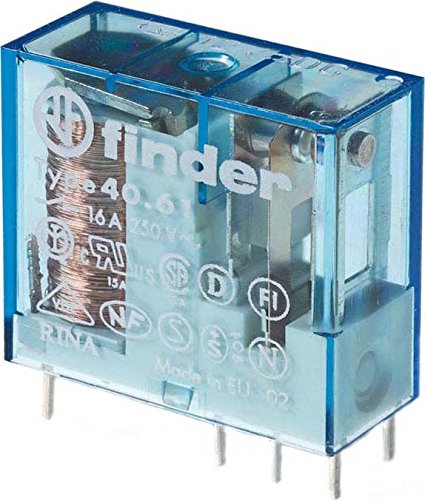 Finder Serie 40 - Rele Mini reticulado 5mm conmutado 16a 24vdc