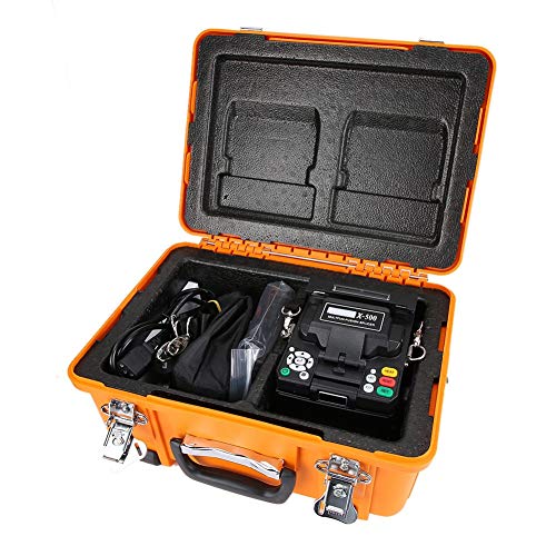 Fusionadora de Fibra Optica FTTH/FTTx Máquina de Empalme de Soldadura Empalmador de Fusión Fibra Óptica Automático para SM, MM, DS, NZ-DS con Cortadora Fibra Optica(110-240V) Fusionadora de Fibra Optica FTTH/FTTx Máquina de Empalme de Soldadura Empalmador de Fusión Fibra Óptica Automático para SM, MM, DS, NZ-DS con Cortadora Fibra Optica(110-240V)