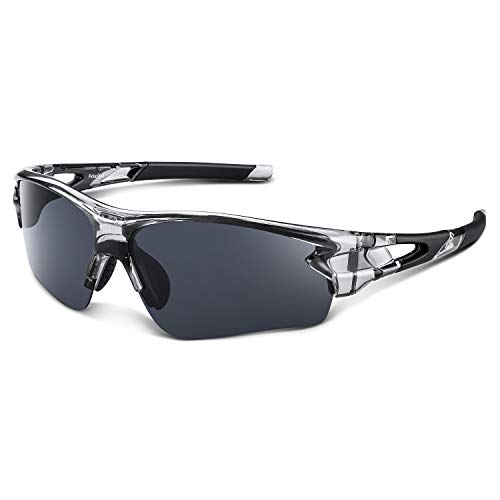 Gafas de Sol Polarizadas - Bea·CooL Gafas de Sol Deportivas Unisex Protección UV con Monturas Ligeras para Esquiando Ciclismo Carrera Surf Golf Conduciendo (Gris transparente) Gafas de Sol Polarizadas - Bea·CooL Gafas de Sol Deportivas Unisex Protección UV con Monturas Ligeras para Esquiando Ciclismo Carrera Surf Golf Conduciendo (Gris transparente)