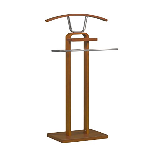 Galán de Noche, Colgador de Ropa y Complementos para Dormitorio, Modelo Fait Acabado en Madera Color Cerezo, Medidas: 42 cm (Ancho) x 110 cm (Alto) x 25 cm (Fondo) Galán de Noche, Colgador de Ropa y Complementos para Dormitorio, Modelo Fait Acabado en Madera Color Cerezo, Medidas: 42 cm (Ancho) x 110 cm (Alto) x 25 cm (Fondo)