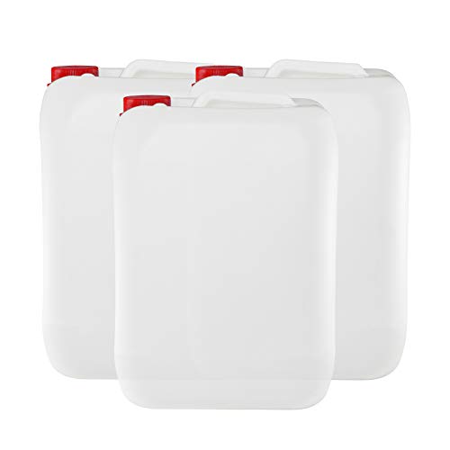 Garrafa bidon de plastico de 25 litros homologado ADR boca ancha ideal para agua gasolina y químicos también como deposito para aire acondicionado / camping / furgoneta camper / (3)