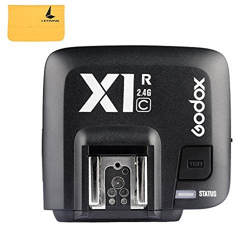 Godox X1C E-TTL Inalámbrico 2.4G Flash HSS 1/8000s 32 Canales Control Remote Receptor Inalambrico Disparador para Canon EOS 650D 600D 550D 500D 5D Serie Cámaras+ LETWING DIGITAL Paño (x1c-r)