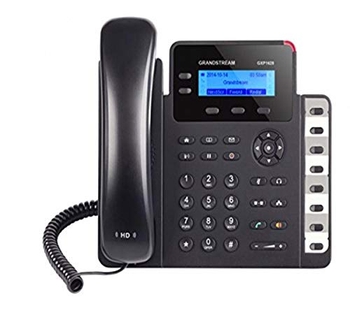 Grandstream Networks GXP1628 - Teléfono (Teléfono DECT, Altavoz, 500 entradas, Negro)