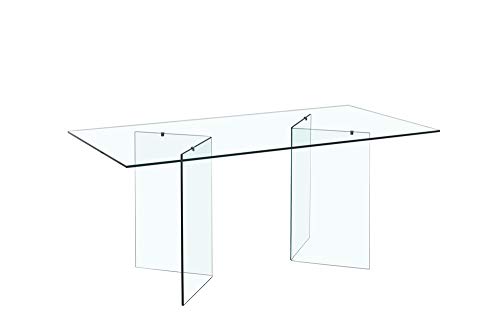 Grupo SDM Mesa de Comedor OVLION, Cristal 180 x 90 cms Grupo SDM Mesa de Comedor OVLION, Cristal 180 x 90 cms