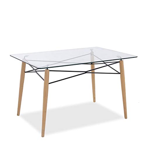 Grupo SDM Mesa London, Madera, Cristal, 120 x 80 cms Grupo SDM Mesa London, Madera, Cristal, 120 x 80 cms