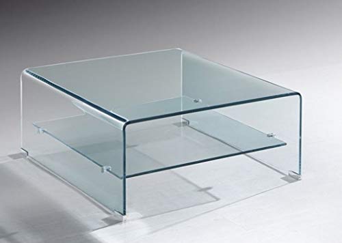 Grupo SDM - Mesas Centro de Cristal - Mesa Cristal Cuadrada Drew (60x60) Grupo SDM - Mesas Centro de Cristal - Mesa Cristal Cuadrada Drew (60x60)