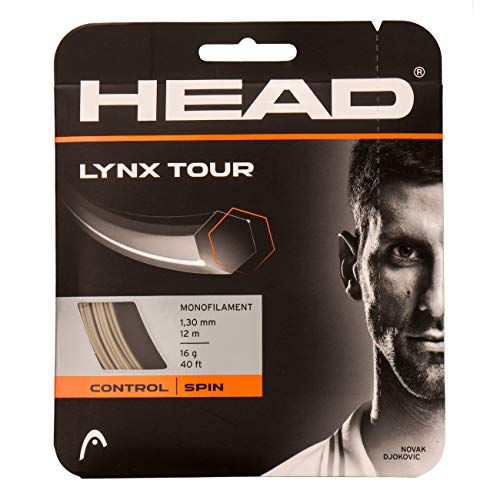 Head Lynx Tour Cordajes de Raquetas de Tenis, Adultos Unisex, Gris, 17