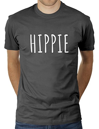 Hippie KaterLikoli - Camiseta para hombre antracita S