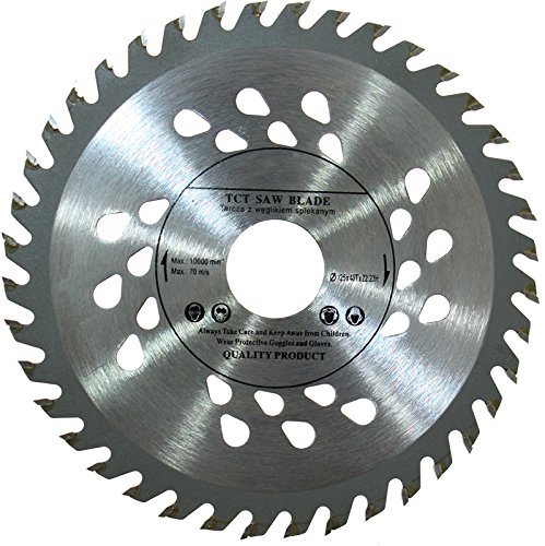 Hoja de sierra de alta calidad para amoladora angular, 125 mm, para discos de corte de madera, circular, 125 mm x 22 mm, con 40 dientes.