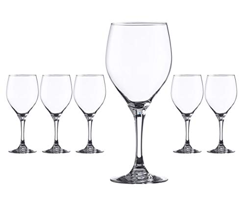 Hostelvia - Copas de Vino Vintage 420 ml - Pack de 6 - Cristal Templado Resistente - Apto para Lavavajillas Hostelvia - Copas de Vino Vintage 420 ml - Pack de 6 - Cristal Templado Resistente - Apto para Lavavajillas