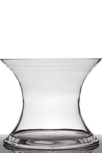 INNA-Glas Set 2 x Florero Liz, Reloj de Arena, Transparente, 24cm, Ø 29cm - Conjunto de floreros - Pack de jarrones INNA-Glas Set 2 x Florero Liz, Reloj de Arena, Transparente, 24cm, Ø 29cm - Conjunto de floreros - Pack de jarrones