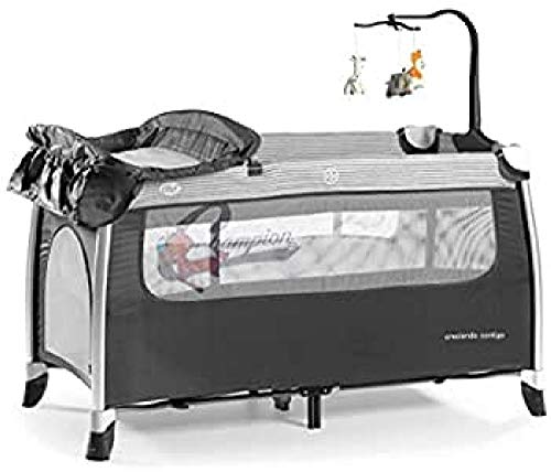 Innovaciones Ms 630303 Cuna De Viaje Chasis Aluminio con 2 Alturas, Cambiador, Gatera y Carrusel de Juegos, Gris Oscuro Innovaciones Ms 630303 Cuna De Viaje Chasis Aluminio con 2 Alturas, Cambiador, Gatera y Carrusel de Juegos, Gris Oscuro