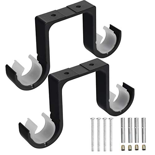 kissral Soporte para Cortinas de Pared Doble Soporte Barra Cortina Techo Aluminio Prueba de óxido Diámetro de Varilla Adecuado 28-33 mm kissral Soporte para Cortinas de Pared Doble Soporte Barra Cortina Techo Aluminio Prueba de óxido Diámetro de Varilla Adecuado 28-33 mm