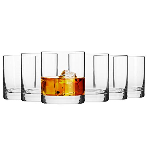 Krosno Vasos Copas de Whisky | Conjunto 6 Piezas | 300 ML | Blended Collection Uso en Casa, Restaurante y en Fiestas | Apto para Microondas y Lavavajillas