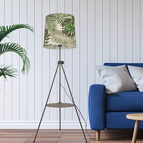 Lampara de Pie Tripode Gris Decorativa Vintage Diseño Por Comedor Salon Dormitorio Lectura con Pantalla y Estanterias Mesita Incorporada in Bombilla Estilo Nordico Minimalista Grande Graduable e27 Lampara de Pie Tripode Gris Decorativa Vintage Diseño Por Comedor Salon Dormitorio Lectura con Pantalla y Estanterias Mesita Incorporada in Bombilla Estilo Nordico Minimalista Grande Graduable e27