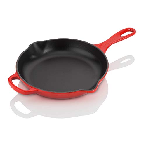 Le Creuset Skillet Evolution de hierro fundido, Redonda, diametro 23 cm, Para todas las fuentes de calor, incluye inducción, Cereza Le Creuset Skillet Evolution de hierro fundido, Redonda, diametro 23 cm, Para todas las fuentes de calor, incluye inducción, Cereza
