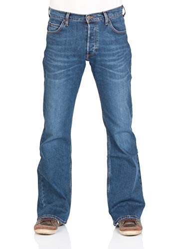 Lee W30-W44 - Pantalones vaqueros elastizados de algodón para hombre, vaqueros Denver, ajustados, color azul Aged Alva (Hdbf) 38W x 30L