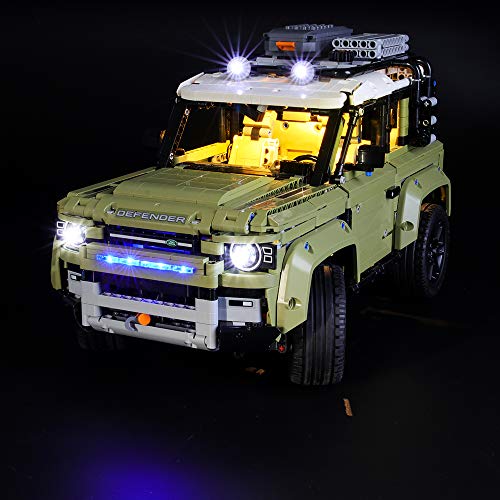 LIGHTAILING Conjunto de Luces (Technic Land Rover Defender) Modelo de Construcción de Bloques - Kit de luz LED Compatible con Lego 42110 (NO Incluido en el Modelo)
