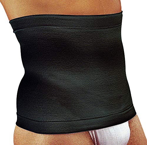 MANIFATTURA BERNINA Sana 5511027 (Talla 6 Negro) - Cinturón modelante en algodón Faja Lumbar elástica modeladora y de contención Alto 27 cm