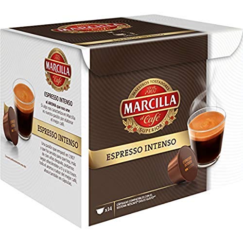 Marcilla Espresso Intenso Cápsulas de café - 3 paquetes x 14 cápsulas - Total: 42 cápsulas