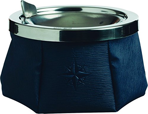 Marine Business 30101 Cenicero Resistente al Viento, Color Azul Marino con diseño Elegante, Acero Inoxidable, Multicolor