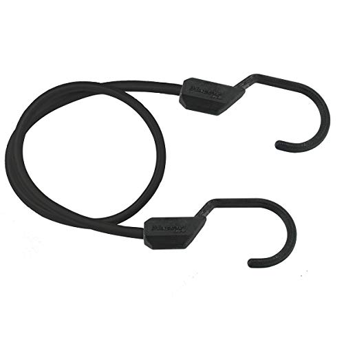 Master Lock 3231EURDAT Cuerdas elásticas con Ganchos XL, óptimo para Sujetar Cargas Pequeñas, Camping, Mudanzas, Negro, 120 cm Master Lock 3231EURDAT Cuerdas elásticas con Ganchos XL, óptimo para Sujetar Cargas Pequeñas, Camping, Mudanzas, Negro, 120 cm