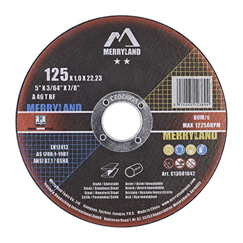 Merryland 125 X 1,0 Craft-line Disco de Corte Acero Inoxidable Metal Universal 25PCS