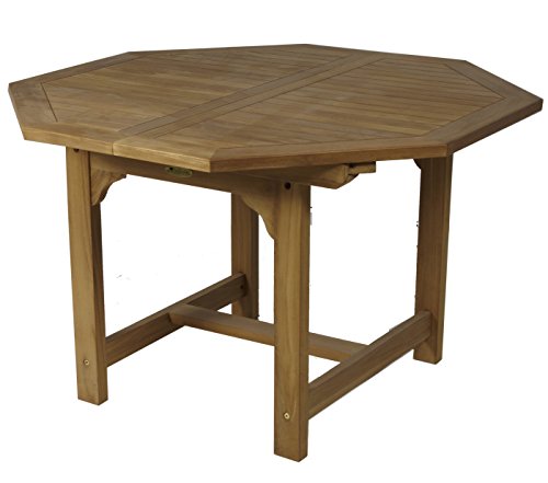 Mesa Extensible Reforzada de Teca. Apertura de 120 a 170cm. (Octogonal) Mesa Extensible Reforzada de Teca. Apertura de 120 a 170cm. (Octogonal)