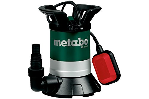 Metabo 4003665502250 80250800000-Bomba Sumergible para Agua Limpia TP 8000 S 350W Altura máx. Bombeo 7 m, Negro, Size