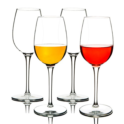 MICHLEY Irrompible Copas de Vino Tinto, 100% Tritan-plástico Copas Vino Cristal, 360 ml BPA y EA Gratis Vaso de Vino Conjunto de 4