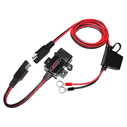 MOTOPOWER MP0609A Kit de Cargador USB de Motocicleta de 3.1Amp para teléfono, GPS o cámara Deportiva
