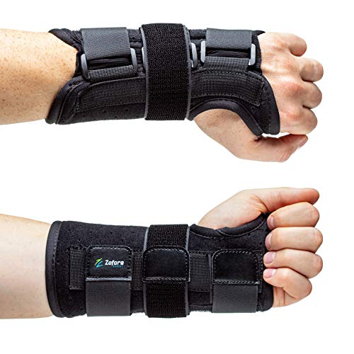 Muñequera de Soporte para Túnel Carpiano con Férula de Metal - Aliviar Dolor de Artritis y Tendinitis - Reduce Tiempo de Recuperación, Hombre y Mujer - Izquierda (S/M)