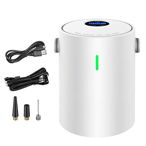 N/D Compresores de Aire portátile, Mini Bomba de Aire eléctrica, Inflador electrico Inteligente Digital con Sensor de Presión para Scooters, Motocicletas, Bicicletas, Automóviles, Pelotas, Blanco N/D Compresores de Aire portátile, Mini Bomba de Aire eléctrica, Inflador electrico Inteligente Digital con Sensor de Presión para Scooters, Motocicletas, Bicicletas, Automóviles, Pelotas, Blanco