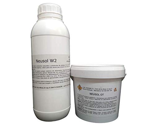 Neusol W2 1L + Neusol OT. Neutraliza olores en Aguas fecales y Grises. Bajantes, desagües, tuberías. Casa, Hotel y autocaravanas. Bacterias para Depuradora O.T. Neusol W2 1L + Neusol OT. Neutraliza olores en Aguas fecales y Grises. Bajantes, desagües, tuberías. Casa, Hotel y autocaravanas. Bacterias para Depuradora O.T.