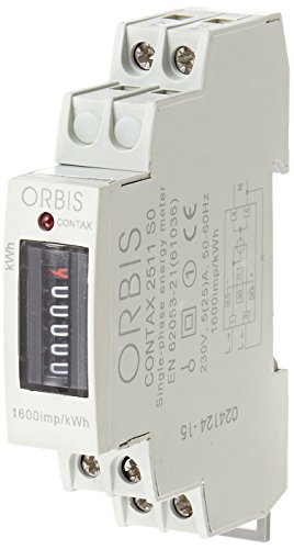 Orbis Contax 2511 SO 230 V analógico de energía Contador, OB701000