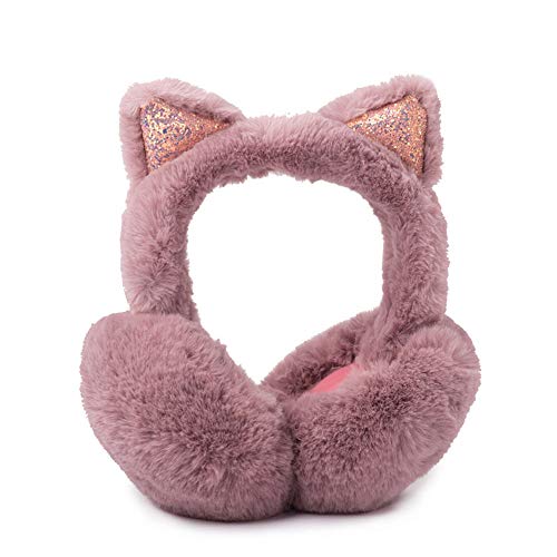 Orejeras, bolsos para las orejas de invierno, orejeras lindas de invierno para niñas, protección para los oídos con tapa anti-congelación plegable, A6,61CM Orejeras, bolsos para las orejas de invierno, orejeras lindas de invierno para niñas, protección para los oídos con tapa anti-congelación plegable, A6,61CM