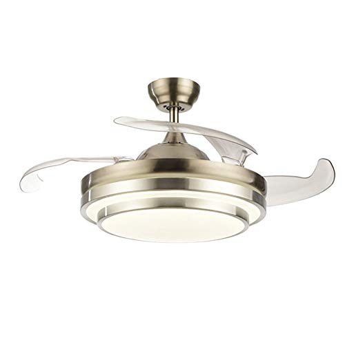 OUKANING Ventilador de techo con iluminación y mando a distancia, 3 colores de luz, 36 W, LED, lámpara de techo, alas plegables, 42 pulgadas, lámpara de techo moderna para dormitorio, salón, comedor OUKANING Ventilador de techo con iluminación y mando a distancia, 3 colores de luz, 36 W, LED, lámpara de techo, alas plegables, 42 pulgadas, lámpara de techo moderna para dormitorio, salón, comedor