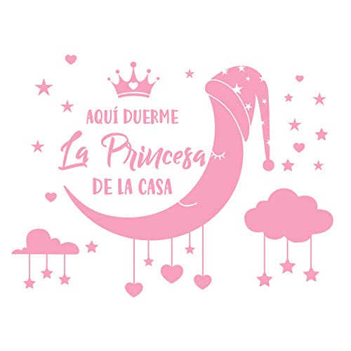 Pegatina Pared Vinilo Frases Letras Español Sticker Adhesivo Rosa Decoración Habitación Dormitorio Infantil Niña Pegatina Pared Vinilo Frases Letras Español Sticker Adhesivo Rosa Decoración Habitación Dormitorio Infantil Niña